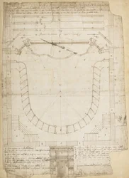 Teatro Filarmonico van de Accademia Filarmonica van Verona, Italië, Auditorium en Hoofdingang